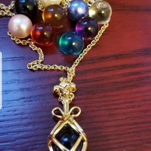 Joan Rivers Egg Cage Necklace